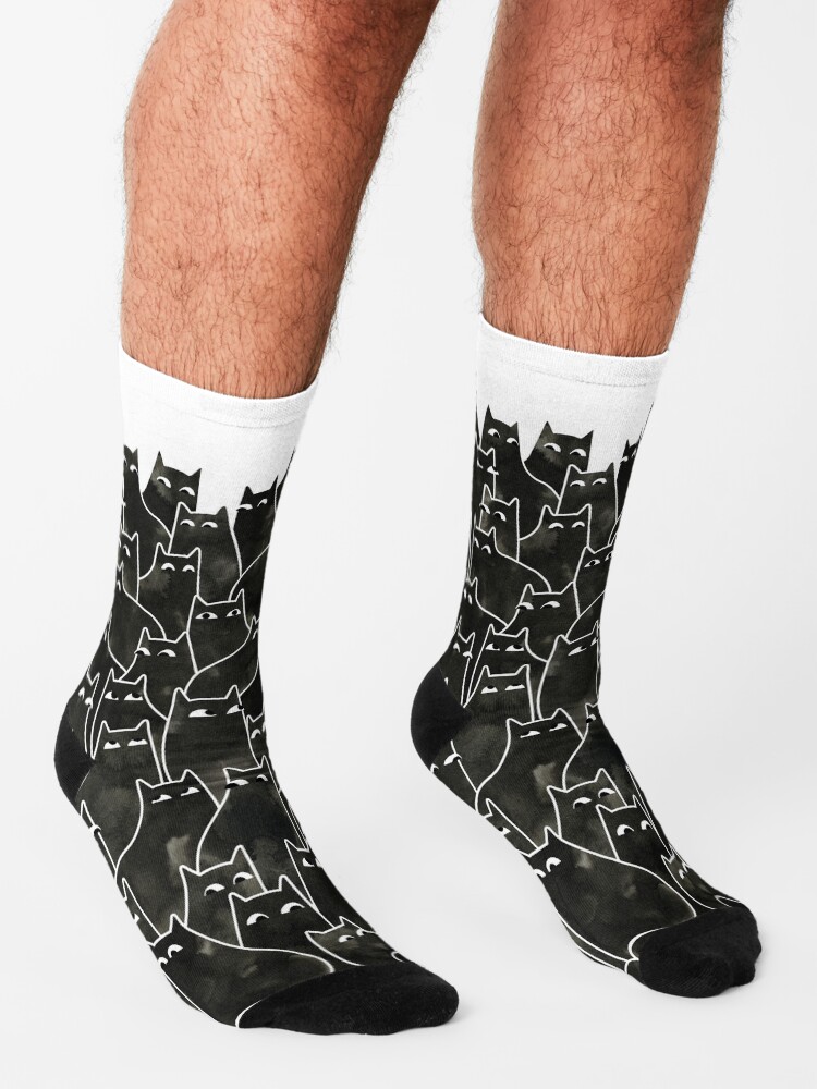 Alternate view of Suspicious Cats Socks