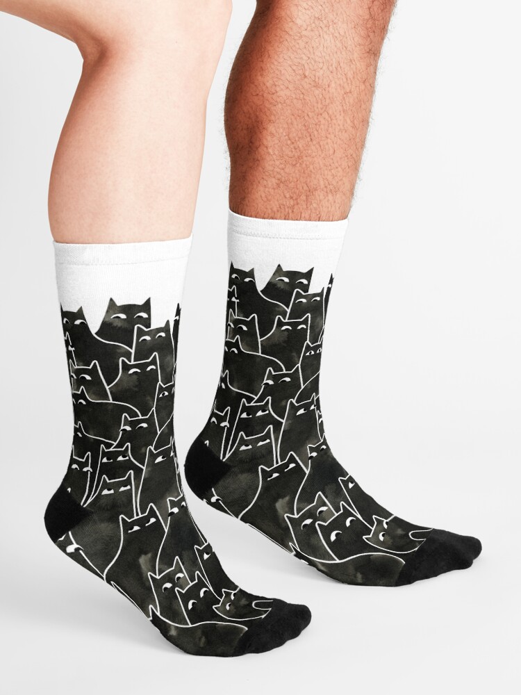 Alternate view of Suspicious Cats Socks
