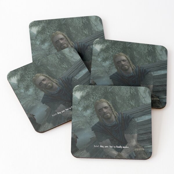 You're finally awake Coasters (Set of 4)