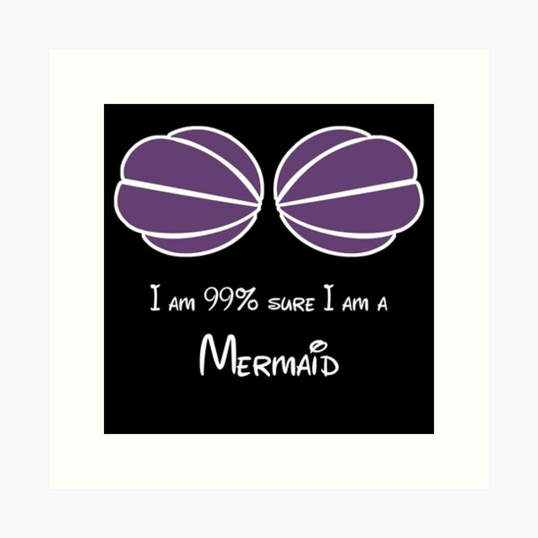Little Mermaid Bra Art Prints for Sale
