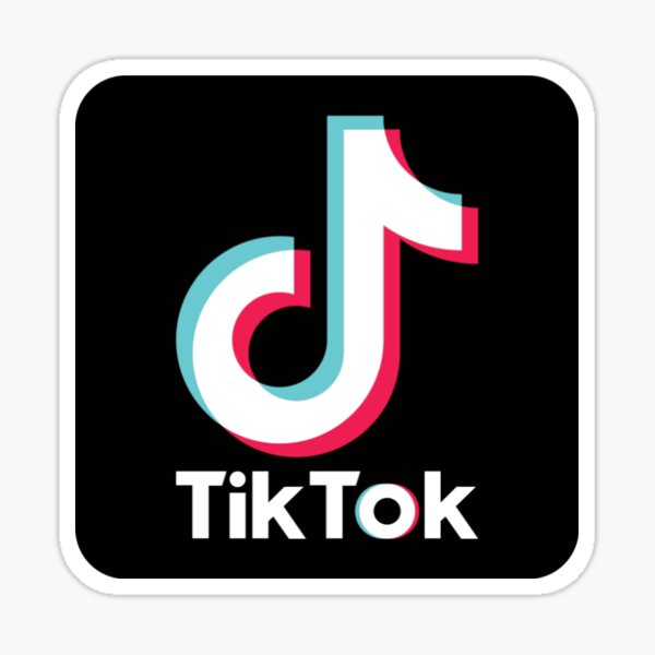 Tiktok Logo Stickers Redbubble - roblox tiktok 3d style text poster by stinkpad redbubble