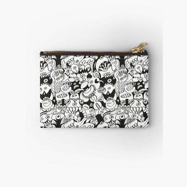 Item preview, Doodles get crazy when posing for a pattern design designed and sold by Zoo-co.