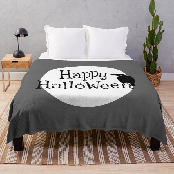 Item preview, Cuervo de Halloween en la luna designed and sold by Hanna Kovalchuk.