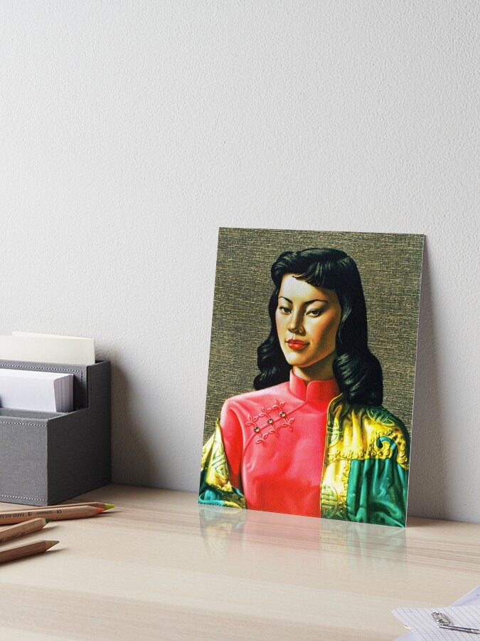 MISS WONG tretchikoff Vladimir A4 Lucida Retrò Kitsch Foto Stampa NUOVO A4 Print