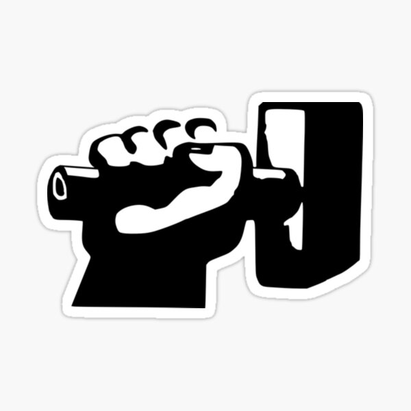 "sledgehammer" Sticker for Sale by SusiMalt Redbubble