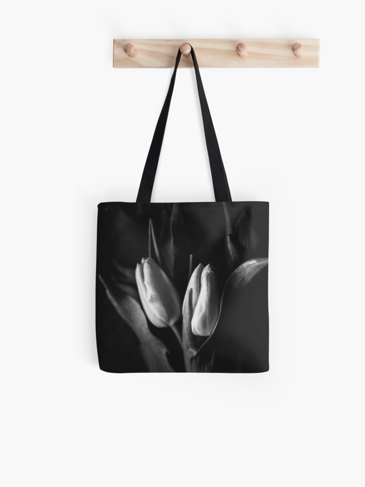 Bolsa de tela «Tulipanes negros y blancos» de definitelydream | Redbubble