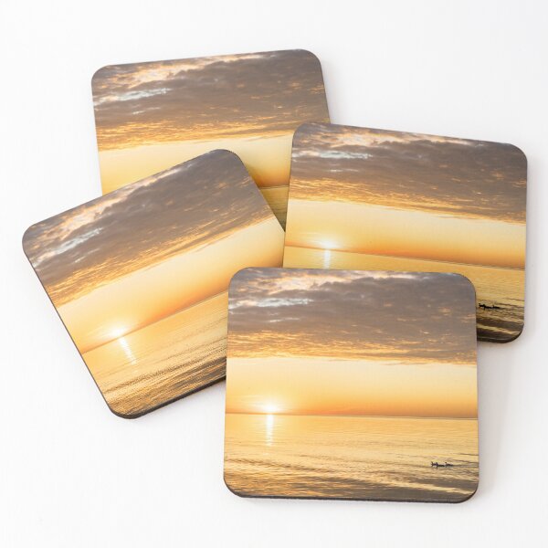 Item preview, Canada Geese Sunrise - Silky Gold on Lake Ontario  designed and sold by Georgia Mizuleva.