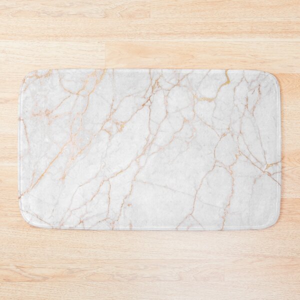 Item preview, White Faux Marble with Gold Glitter Veins designed and sold by MysticMarble.