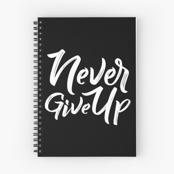 Item preview, Motivational Inspirational and Positive quote - Never give up typography text art by Word Fandom - wordfandom designed and sold by Kerry Pritchard.