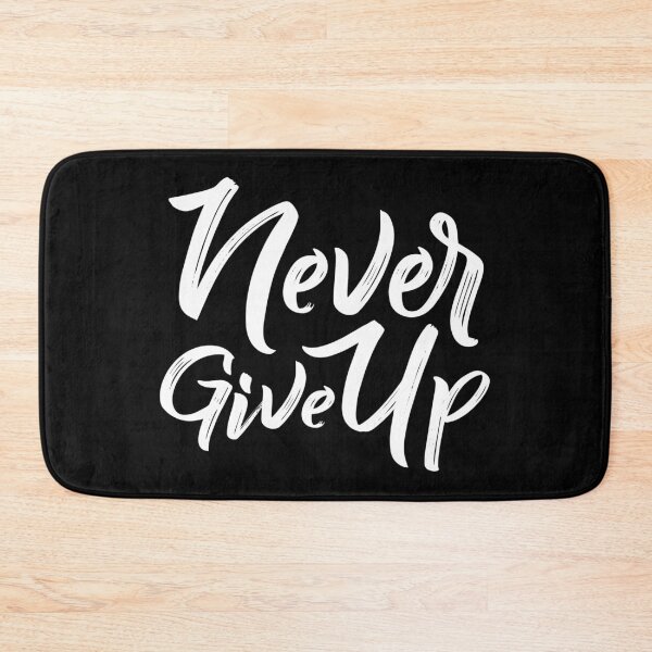 Item preview, Motivational Inspirational and Positive quote - Never give up typography text art by Word Fandom - wordfandom designed and sold by Kerry Pritchard.