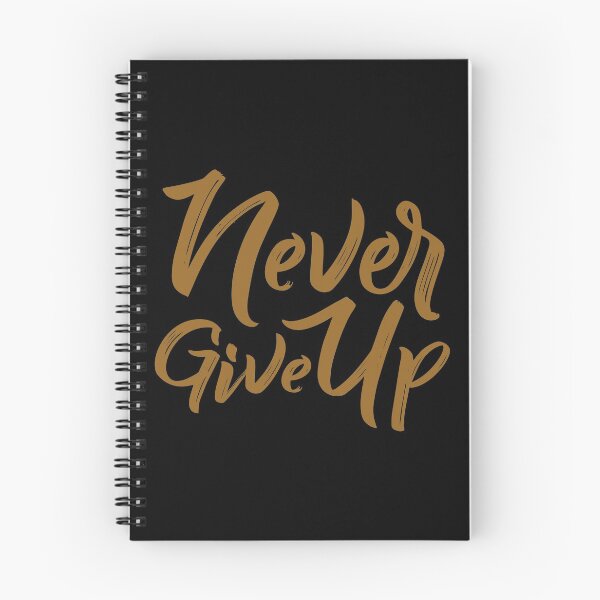 Item preview, Motivational Inspirational and Positive quote - Never give up typography text art by Word Fandom - wordfandom designed and sold by Kerry Pritchard.