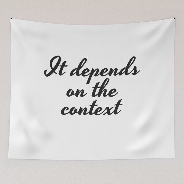 Item preview, Funny It Depends On The Context Gift for a Translator designed and sold by MAS-S.