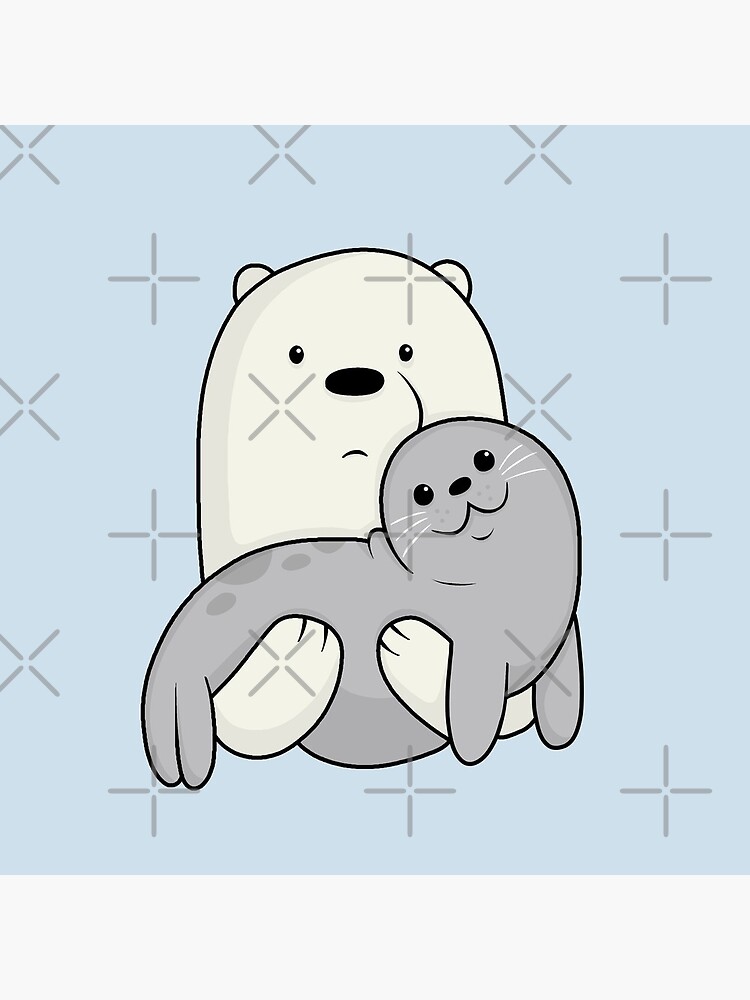 Ice Bear and Seal by ValentinaHramov