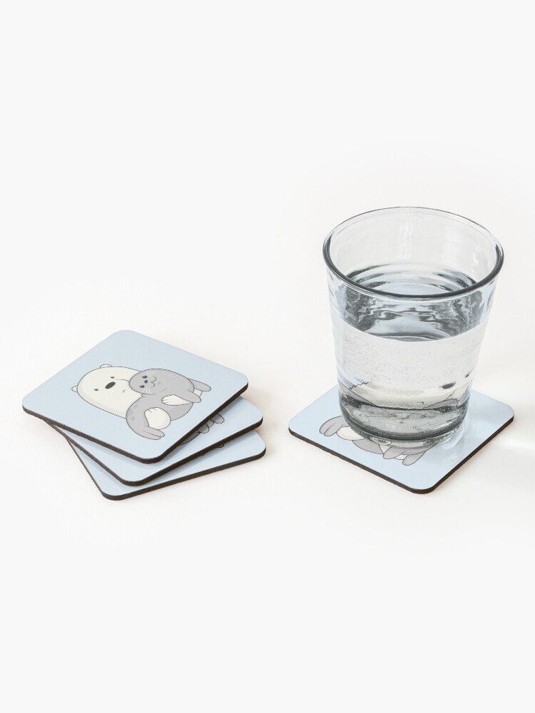 Alternate view of Ice Bear and Seal Coasters (Set of 4)