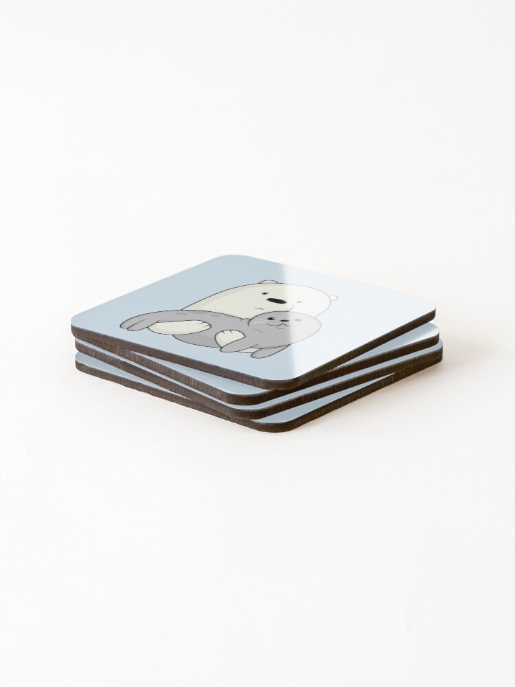 Alternate view of Ice Bear and Seal Coasters (Set of 4)