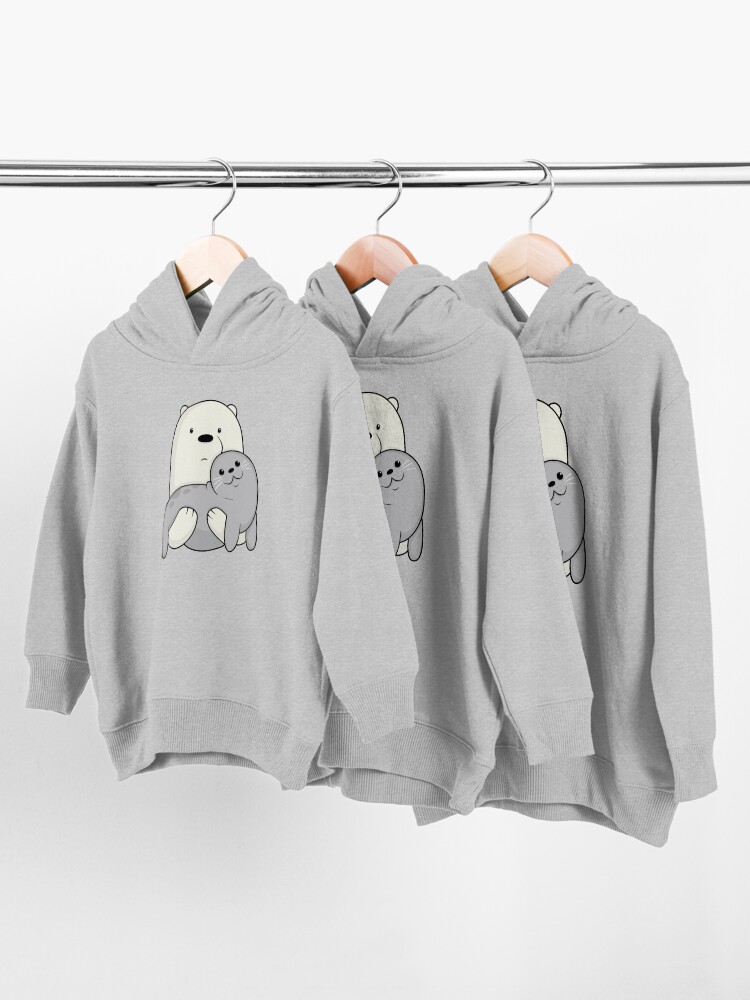 Alternate view of Ice Bear and Seal Toddler Pullover Hoodie