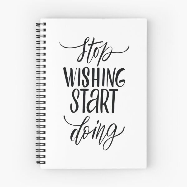 Item preview, Stop Wishing Start Doing Inspirational Quotes designed and sold by ProjectX23.