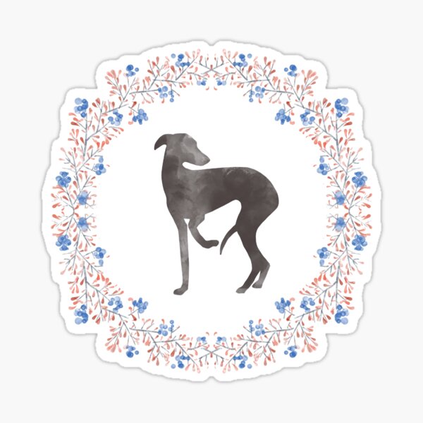 Vista previa del artículo con la obra «Galgo Italiano», diseñado y vendido por lobitos.