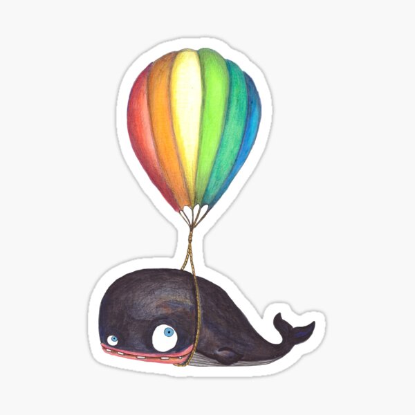 La baleine volante Sticker