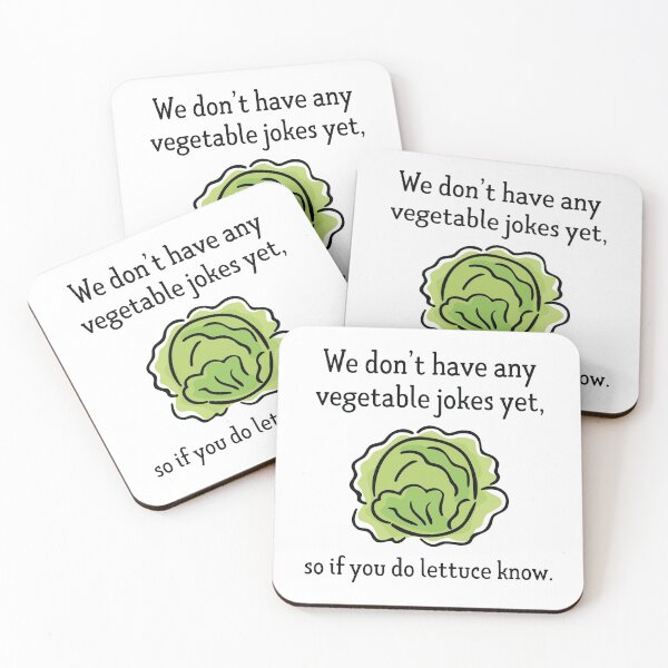 Item preview, Vegetable Jokes designed and sold by LuckyFoxDesigns.