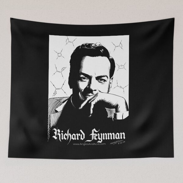 Item preview, Richard Feynman designed and sold by AnglesAndAcid.