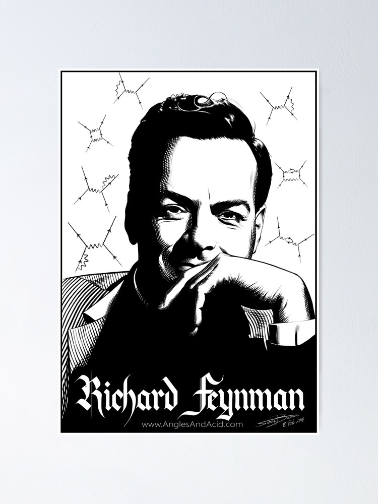 Alternate view of Richard Feynman Poster