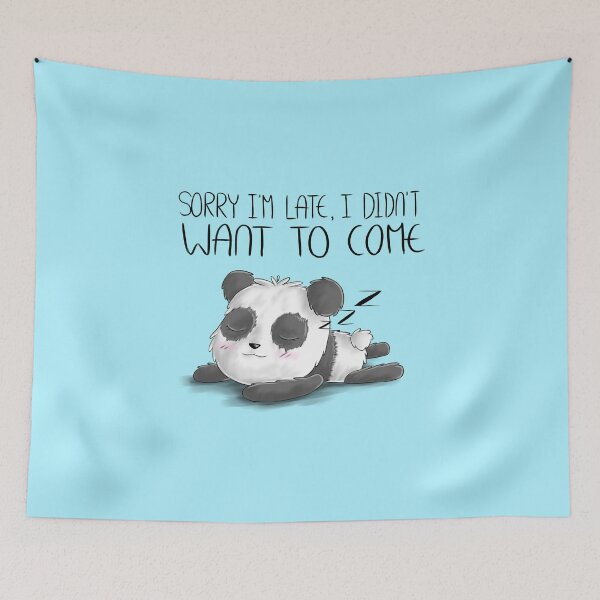 Item preview, Sleeping Panda Quote designed and sold by InkItOut.