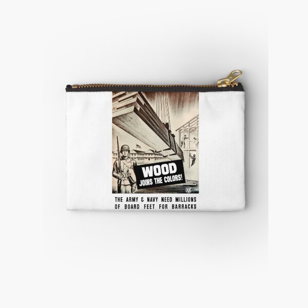 Item preview, Wood Joins The Colors -- Army WWII designed and sold by warishellstore.