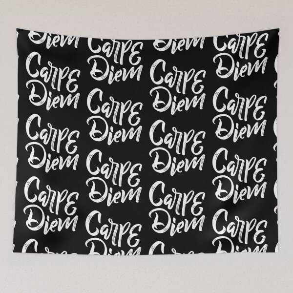 Item preview, Motivational Inspirational and Positive quote - Carpe diem typography text art by Word Fandom - wordfandom designed and sold by Kerry Pritchard.