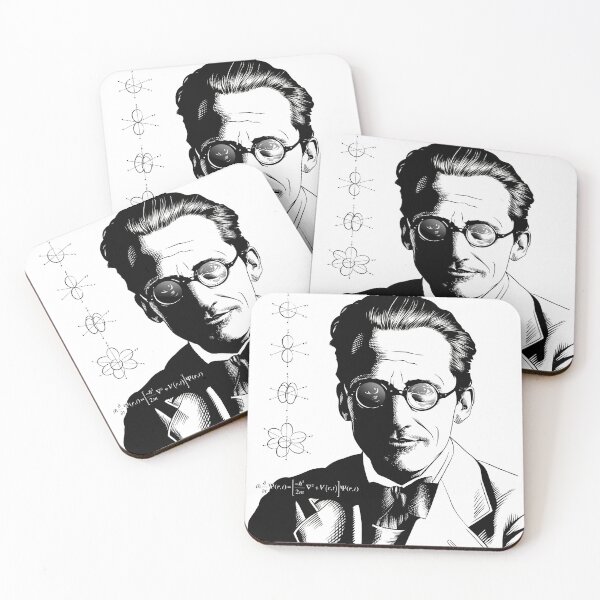 Item preview, Erwin Schrödinger designed and sold by AnglesAndAcid.