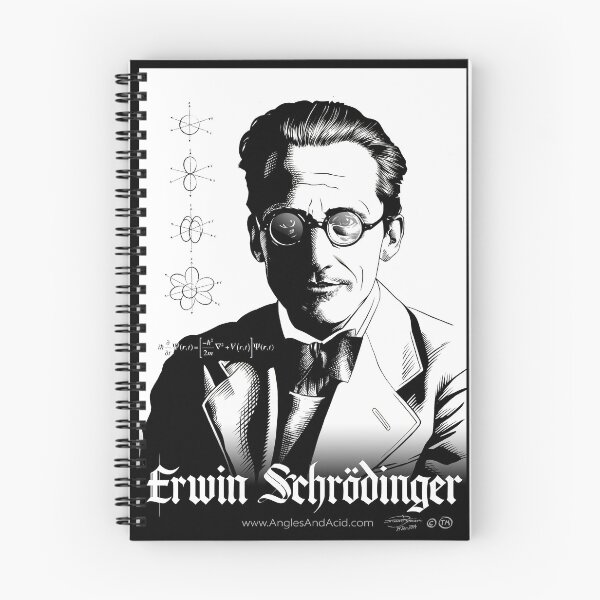 Item preview, Erwin Schrödinger designed and sold by AnglesAndAcid.