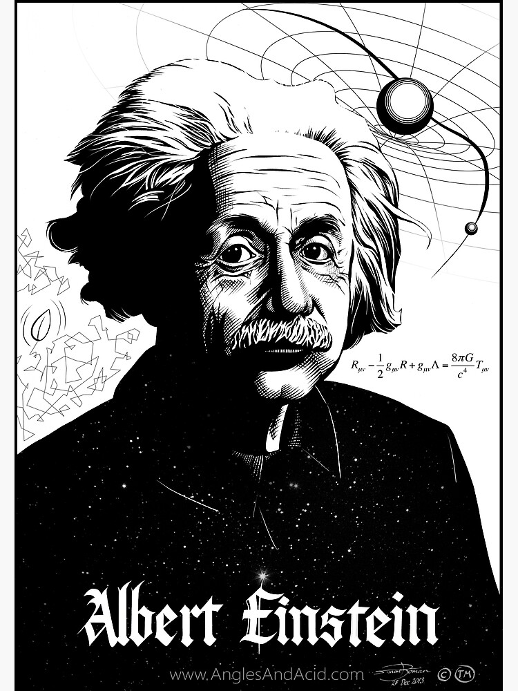 Albert Einstein by AnglesAndAcid