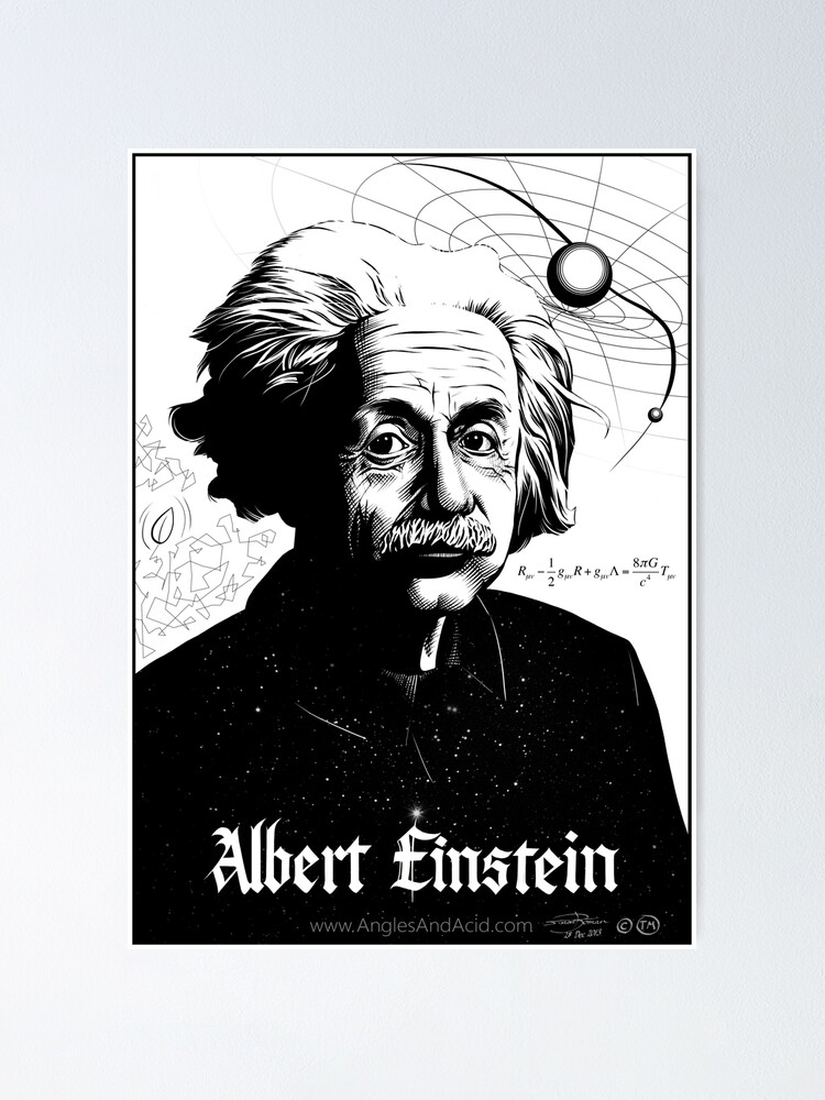 Alternate view of Albert Einstein Poster