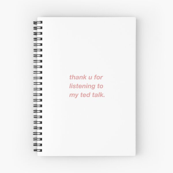 Item preview, thank u for listening to my ted talk. designed and sold by alicerapo.