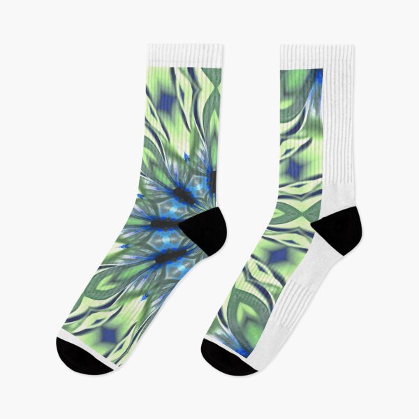 Item preview, Kaleidoscope Earth Blue and Green Pattern designed and sold by ScaleDesigns.
