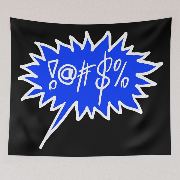 Item preview, Bad Language Speech Bubble Blue designed and sold by CharlieCreator.