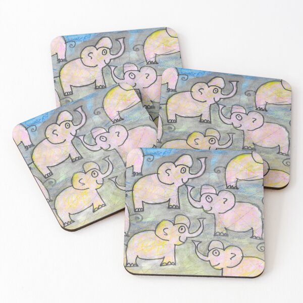 Item preview,  pink elephants designed and sold by walterfest.