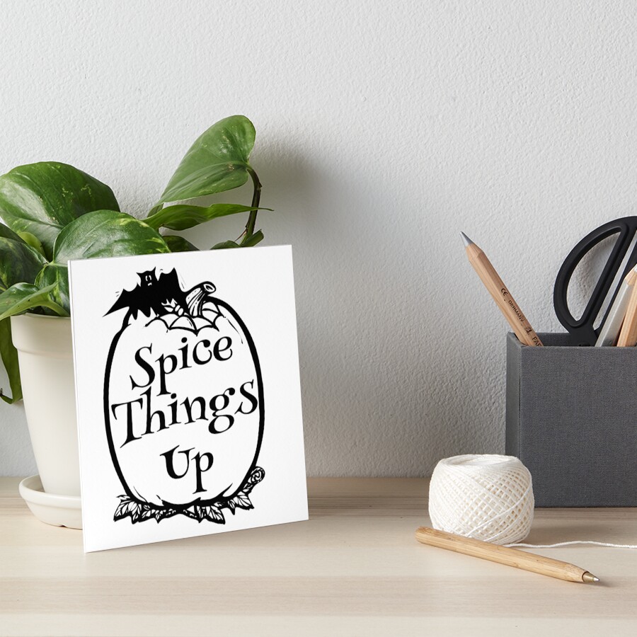 Pumpkin Spice Things up Halloween Art Board Print
