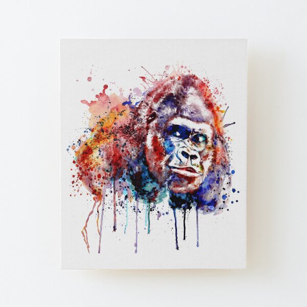 Gorilla Wood Mounted Print