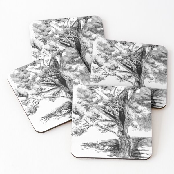 Old Maple Tree Coasters (Set of 4)