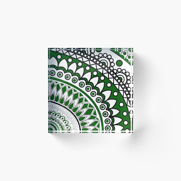 Item preview, Black and Green Mandala designed and sold by thickman14.