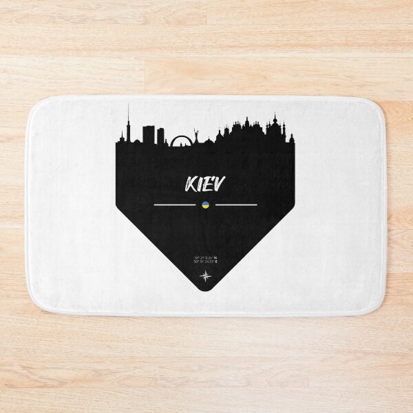 Aperçu de l'œuvre Silhouette de Kiev Ukraine skyline créée et vendue par HDMI2K.