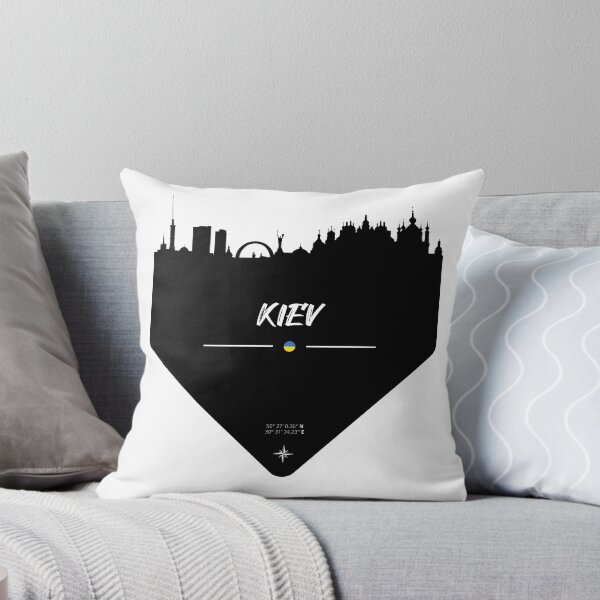 Artikelvorschau, Kiev Ukraine Skyline Silhouette entworfen und verkauft von HDMI2K.