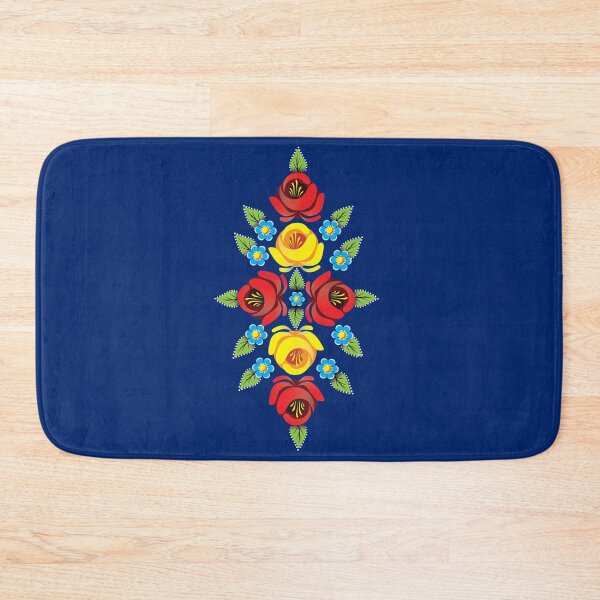 Item preview, Roses traditional canal art - blue background designed and sold by Running-Duck.
