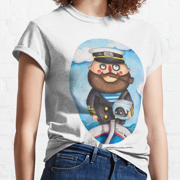 Le capitaine et sa baleine T-shirt classique