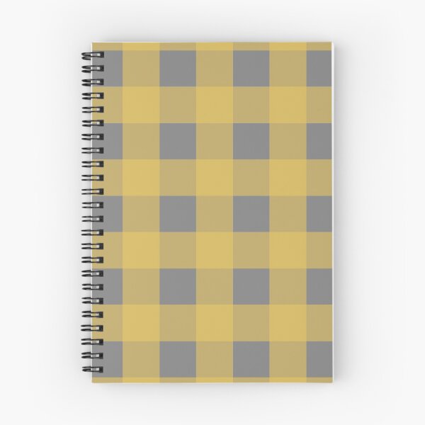 Item preview, Gingham Check Pattern in Mustard Yellow and Gray designed and sold by kierkegaard.