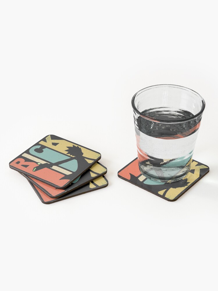 Alternate view of Vintage Rick Sanchez 90s and 80s Style Coasters (Set of 4)