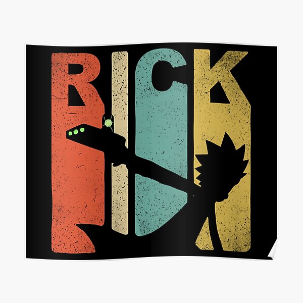 Vintage Rick Sanchez  90s and 80s Style Poster