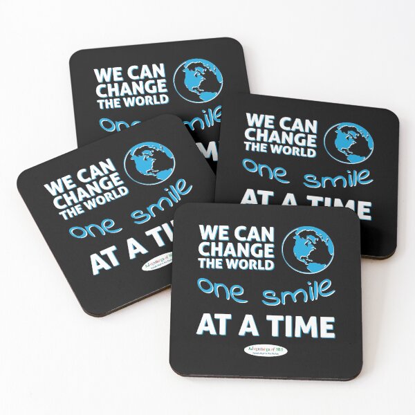 Item preview, Adventures of Neo - We Can Change The World One Smile At A Time (on black) designed and sold by AdventuresOfNeo.