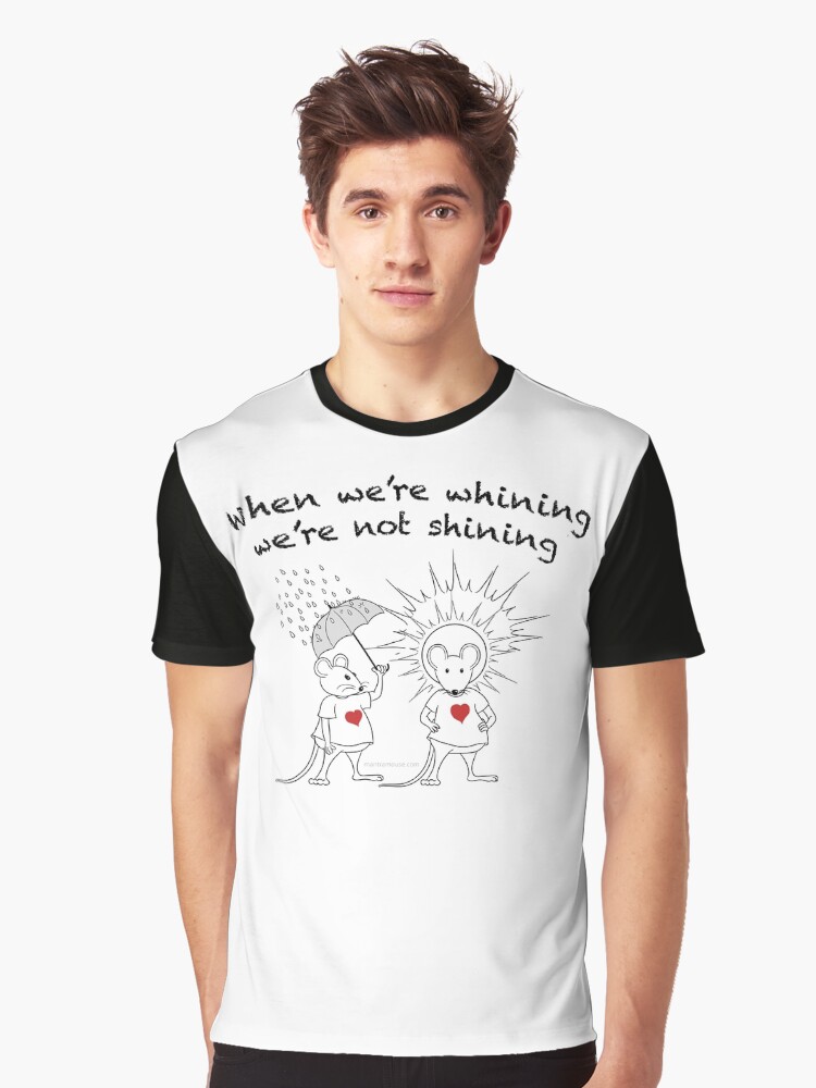 Thumbnail 1 of 5, Graphic T-Shirt, MantraMouse® Shining Cartoon designed and sold by donnamartini.